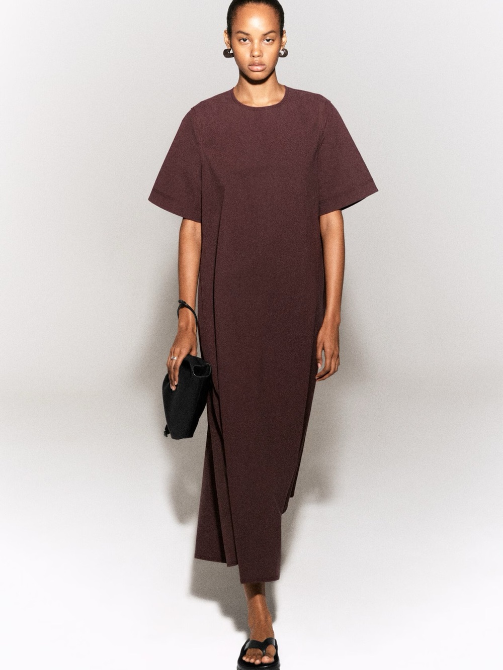 NWT (size 10) COS RAW-CUT COTTON MIDI DRESS - Picture 6 of 9